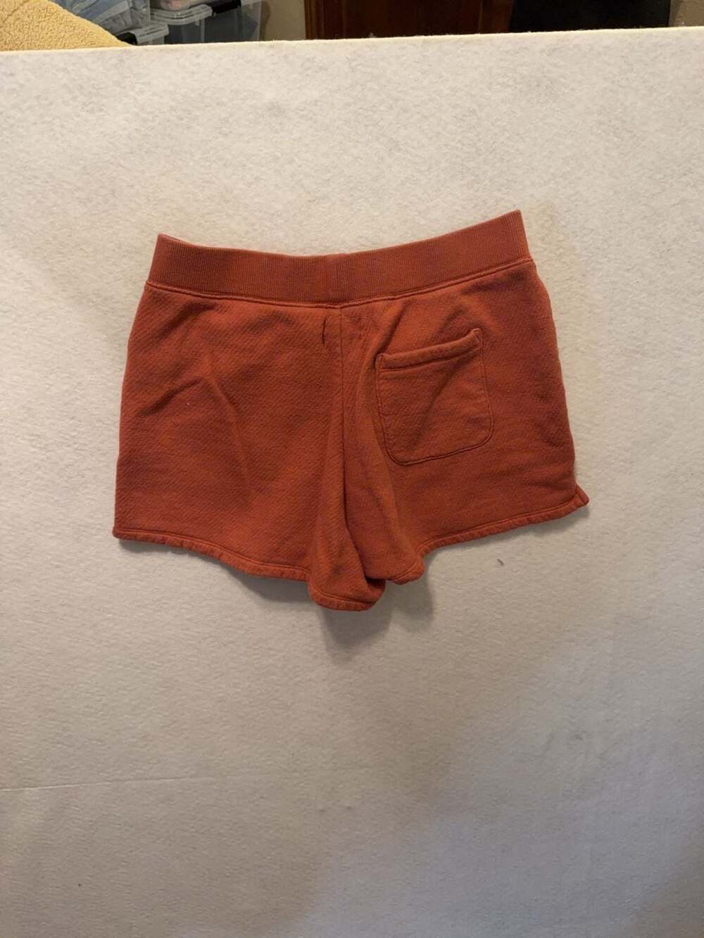 MWL Madewell Sweatshorts Rust Orange Size M - Picture 3 of 3